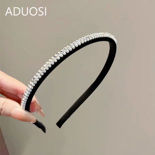 法式优雅复古珍珠水钻发箍气质甜美高级感压碎发卡百搭洗脸头箍女