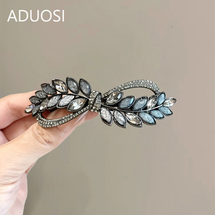 琉璃麦穗发夹女后脑勺半扎发一字弹簧夹发卡2025新款高端妈妈头饰