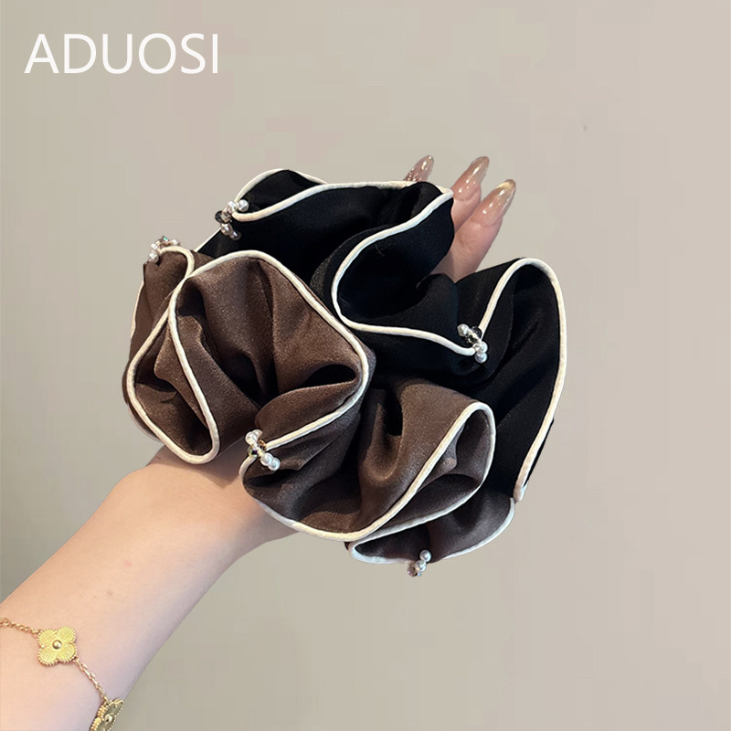 法式温柔布艺珍珠大肠发圈秋冬发饰扎头发皮筋头绳丸子头发绳皮筋,饰品/流行首饰/时尚饰品新,发饰,淘宝优惠券,粉丝福利购,淘宝优惠卷