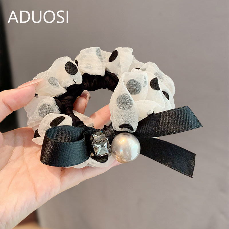 韩系蝴蝶结珍珠网纱小肠发圈女2025新款夏日波点爱心扎马尾头绳,饰品/流行首饰/时尚饰品新,发饰,淘宝优惠券,粉丝福利购,淘宝优惠卷