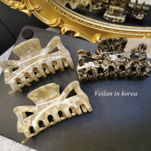 中号醋酸抓夹高级感鲨鱼夹韩国发饰女后脑勺盘头发夹子发量少头饰