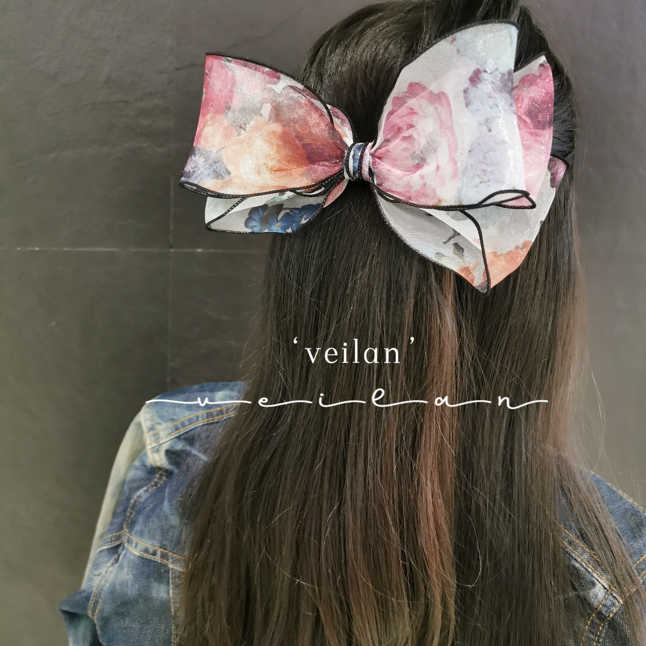 雪纺蝴蝶结发夹韩国发卡