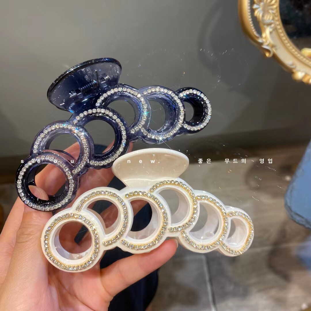 大号抓夹盘头鲨鱼夹发量多厚用