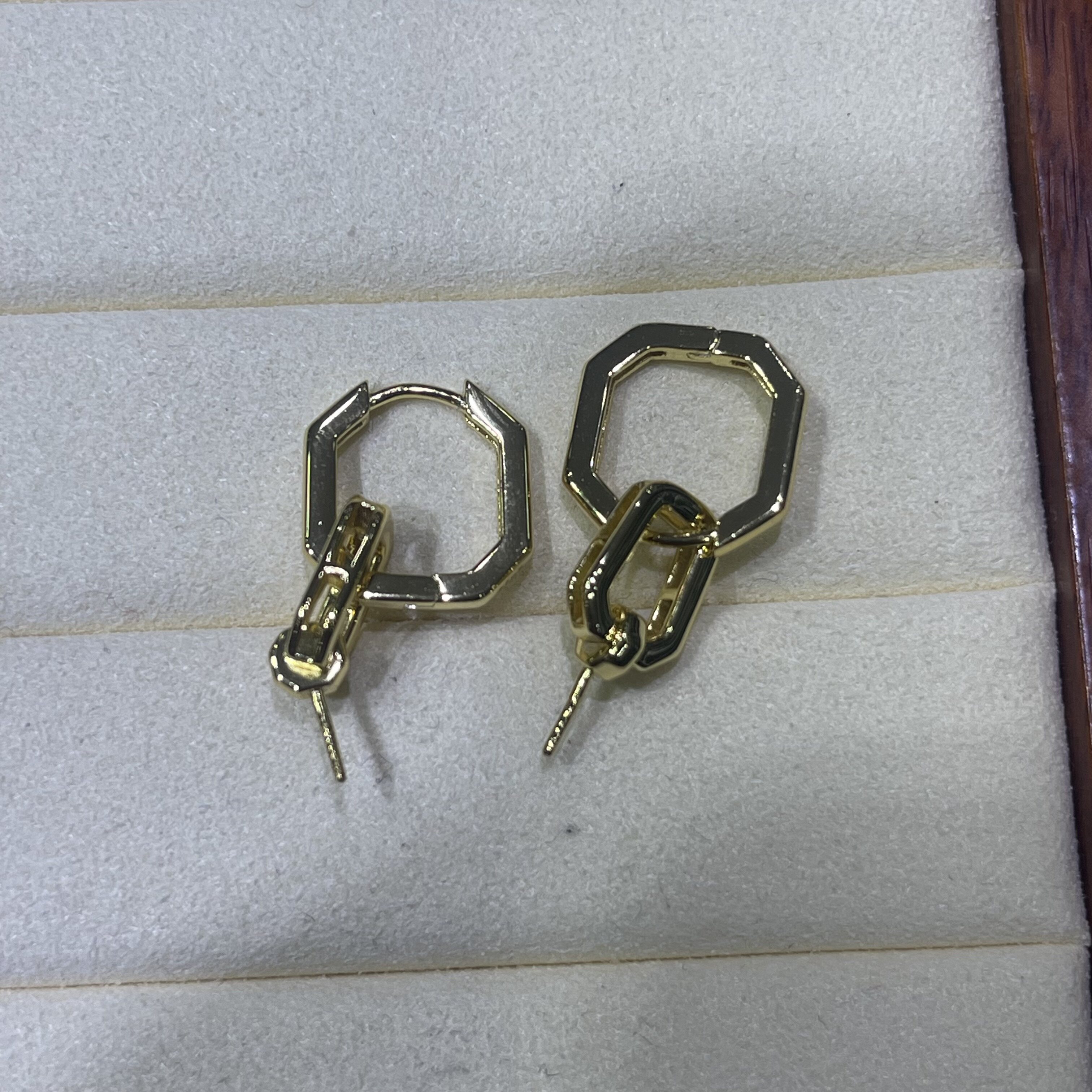 s925纯银巴洛克精工银耳钉空托