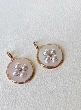 国产贝母其他纯银其他女金色吊坠