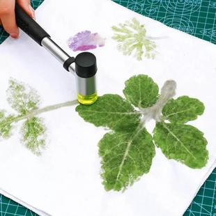 植物敲拓染材料包树叶拓染锤印染锤子扎染方巾幼儿园儿童拓印工具