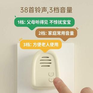 呼叫器门铃家用门钟远距离发电自无线 入户响铃MUID创意超老人新款
