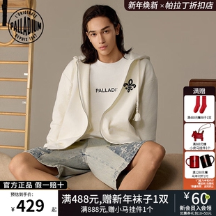 PALLADIUM帕拉丁日常休闲复古运动男女同款连帽针织外套1012591
