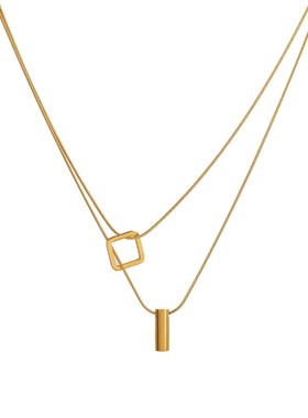 钛钢项链女2025年新款潮长款小众设计高级感毛衣链秋冬气质配饰