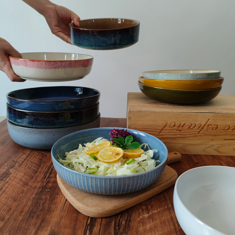 【器型丰富的菜碗合集】创意复古盘子窝盘家用汤盘碗菜盘子微瑕疵,餐饮具,盘,淘宝优惠券,粉丝福利购,淘宝优惠卷