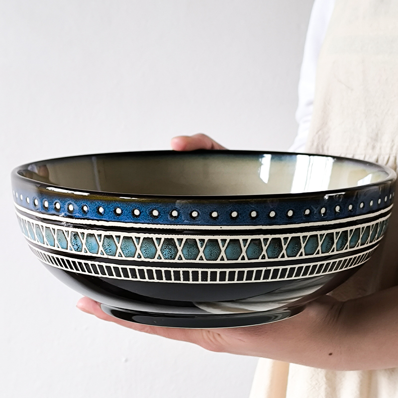 9英寸酸菜鱼大汤碗陶瓷复古