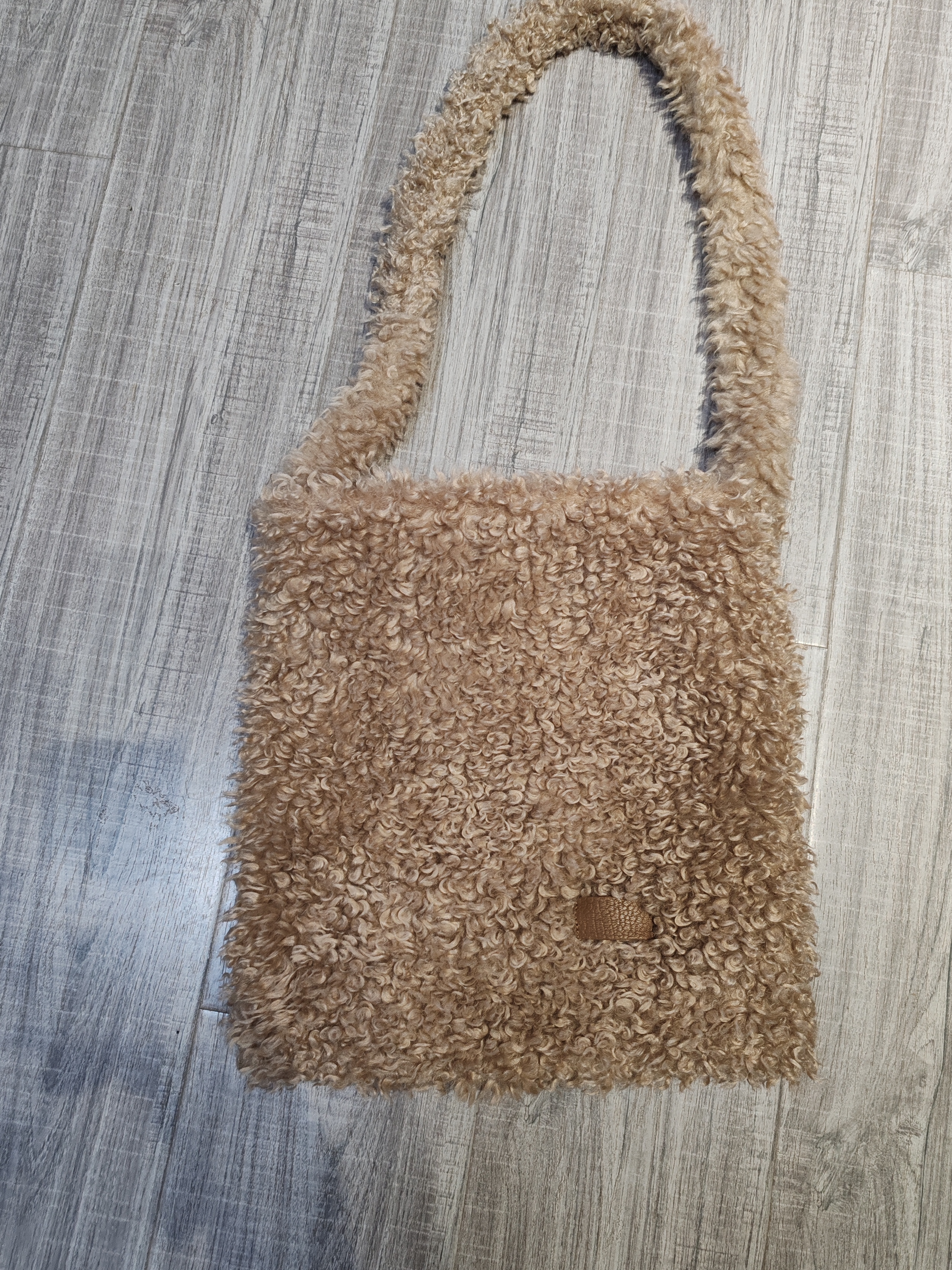 出口日本大卷羊羔毛人造毛信封式学生包休闲通勤单肩斜挎包