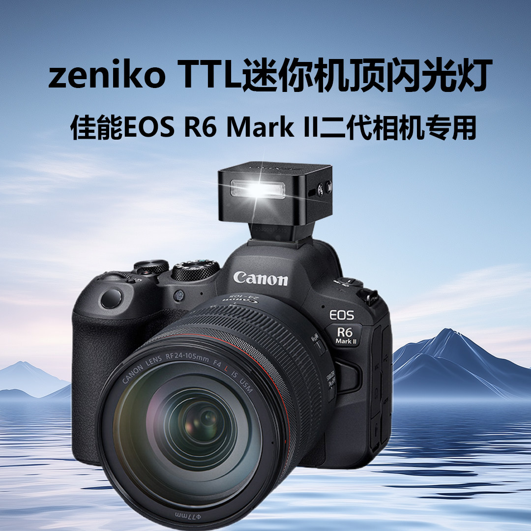 TTL闪光灯适用佳能R5 R5II二代 R6 R6II二代 R7 R8 R10 R100 R RP 6D 6D2 5D4 5D3 5D2 7D 7D2微单反相机
