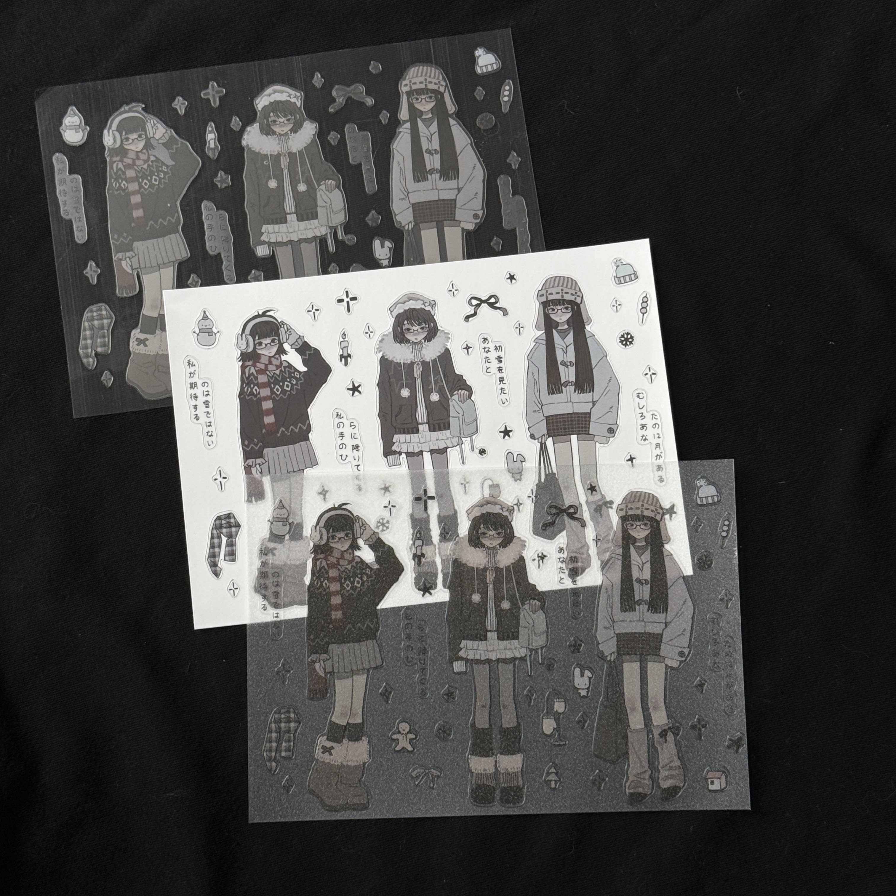 奇思妙想乌切膜文艺盐系DIY趣味卡通透明贴纸不干胶印刷手帐标签,文具电教/文化用品/商务用品,贴纸/立体贴纸,淘宝优惠券,粉丝福利购,淘宝优惠卷