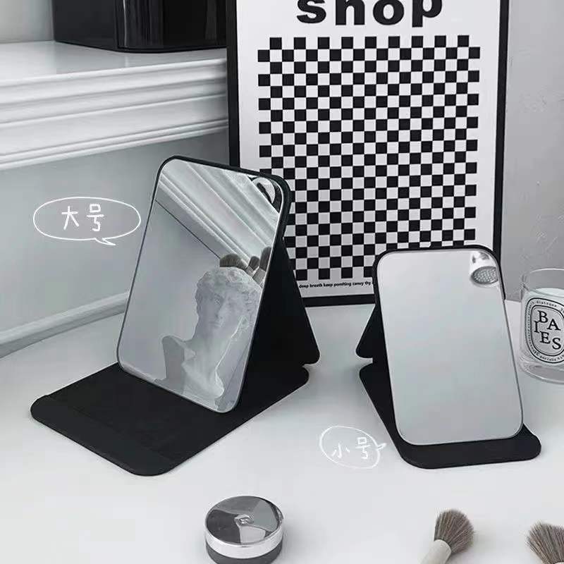 镜子折叠女学生化妆可立家用台式教室随身便携宿舍高清桌面梳妆镜