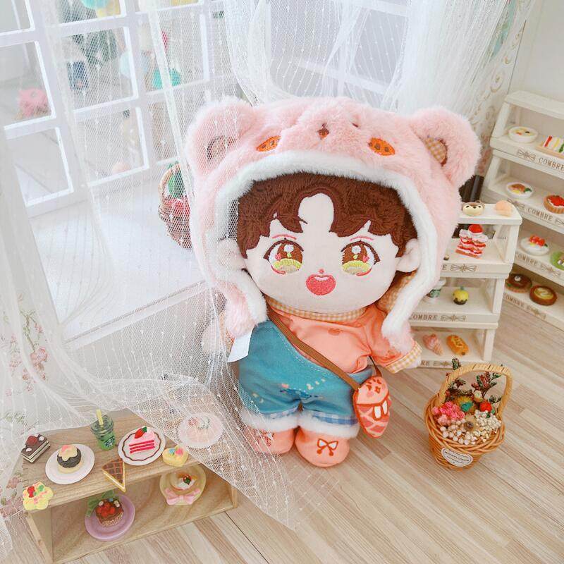 现货20cm许凯q版明星娃娃人形公仔网红棉花娃娃换装玩偶女生礼物