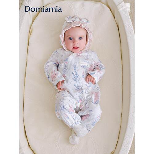【新品】[新品]Domiamia宝宝连体衣婴幼儿26纱布款满月新生儿小月