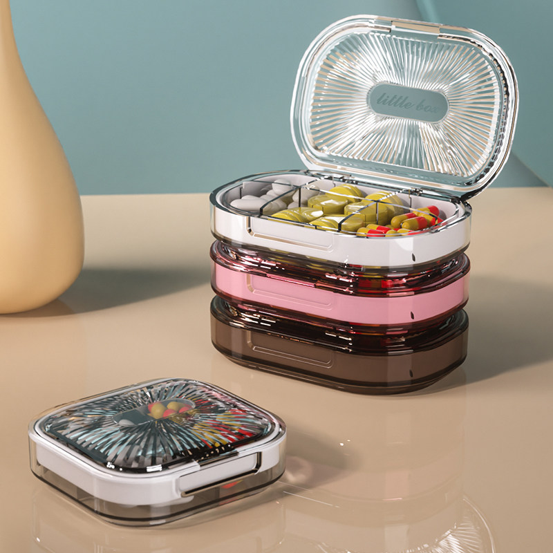 小药盒便携分装药品一日三餐迷你储备新冠药物组合套装收纳药盒