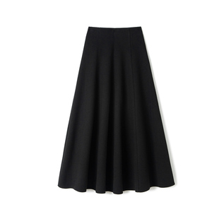 高级感半身裙女秋冬高腰显瘦A字中长款 羊毛 裙子 醋酸 9968