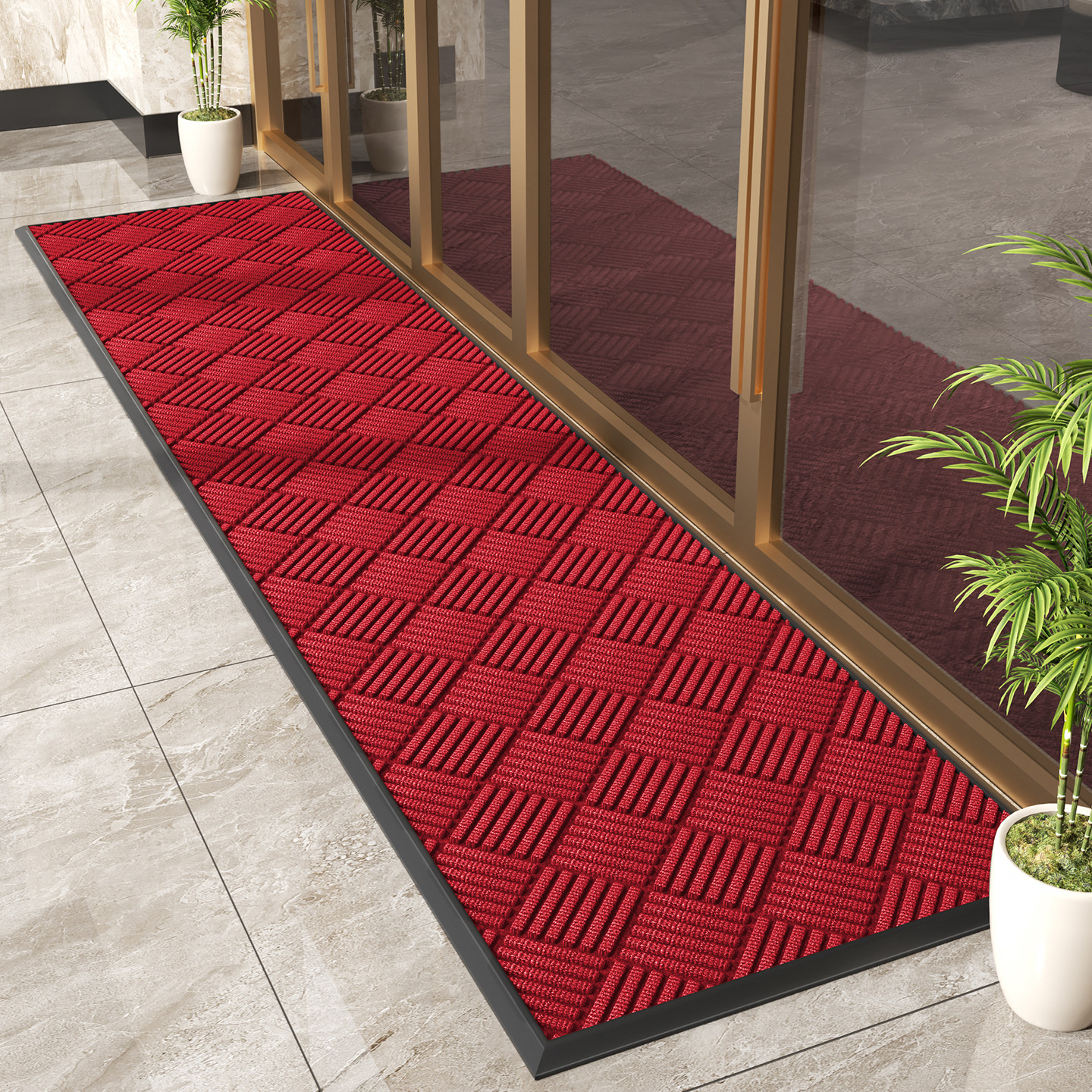 可定制店铺酒店超市门口长条红色地毯入户门吸水地垫进门防滑脚垫,居家布艺,入户地垫,淘宝优惠券,粉丝福利购,淘宝优惠卷