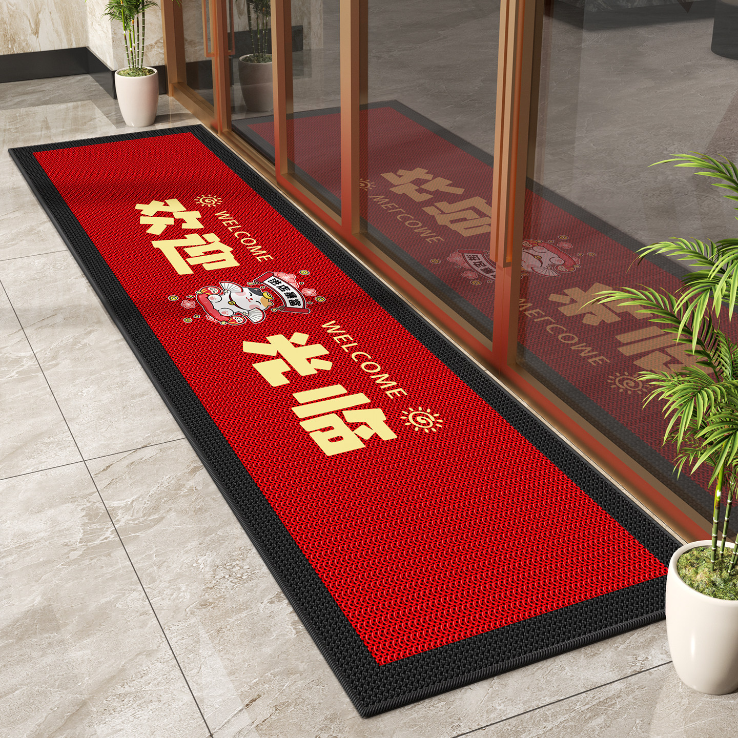 可定制商用地垫店铺酒店大门口迎宾除尘脚踏垫店铺室外防滑垫地毯,居家布艺,入户地垫,淘宝优惠券,粉丝福利购,淘宝优惠卷