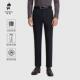 免烫秋冬休闲裤 锆石黑高端修身 子 西裤 欧定头等舱冬暖羊毛弹力正装