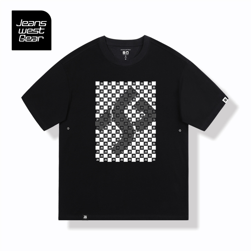 真维斯盖尔大码印花短袖t恤