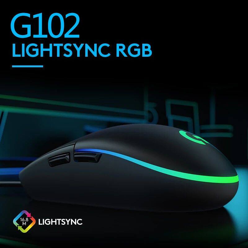 [G] G102 게이밍 마우스 RGB 마우스 경량 디자인 200-8000D