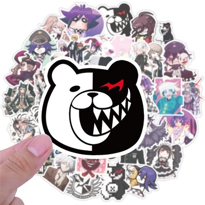 50pcs/set Anime Danganronpa Stickers Cosplay Prop Monokuma