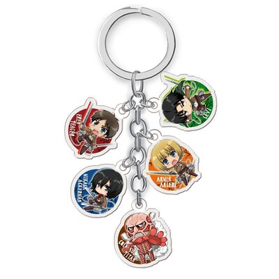 2020 Attack on Titan Keychain Double Sided Acrylic Key Chain