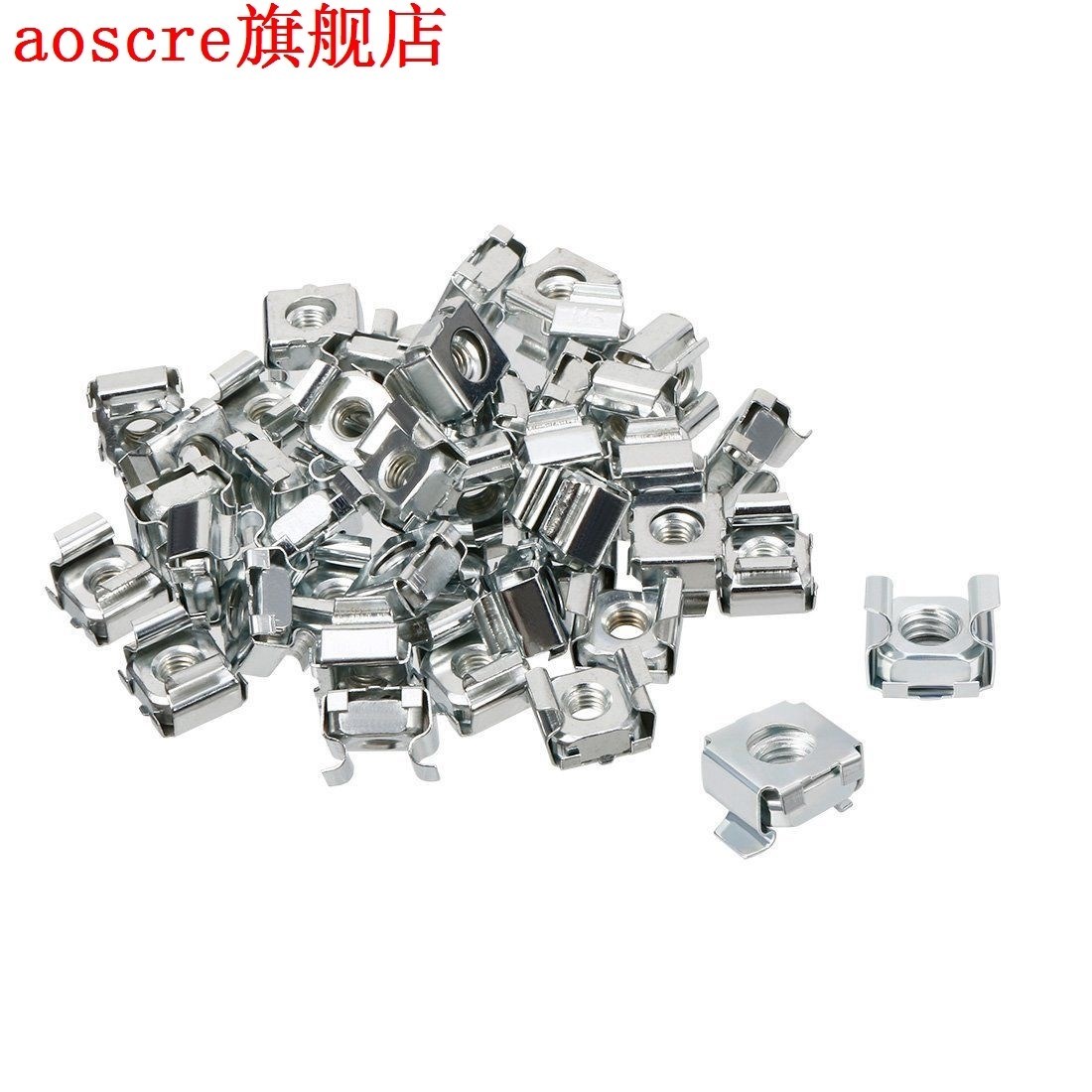 20-Rack M8 Mounting Cage Nut for Server Rack Stainless Steel