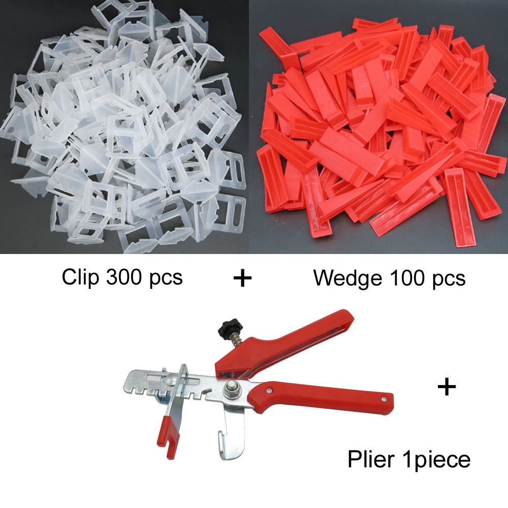 401pcs tile leveling system 3mm 300pcs clips+100pcs Wedges +