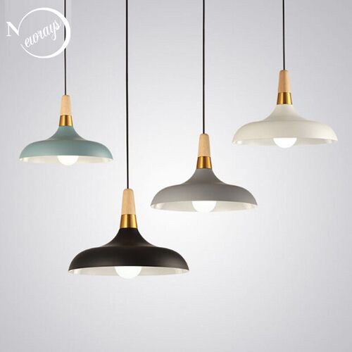 Simple loft E27 220V dining room single head hanging light