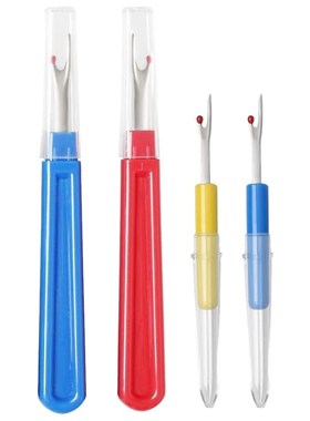 4-Piece Seam Ripper Kit, 2 Sizes of Plastic Sewing Needle Th