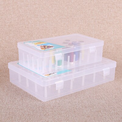 Plastic Bobbin Box Sewing Bobbins Threads Storage Sorting C