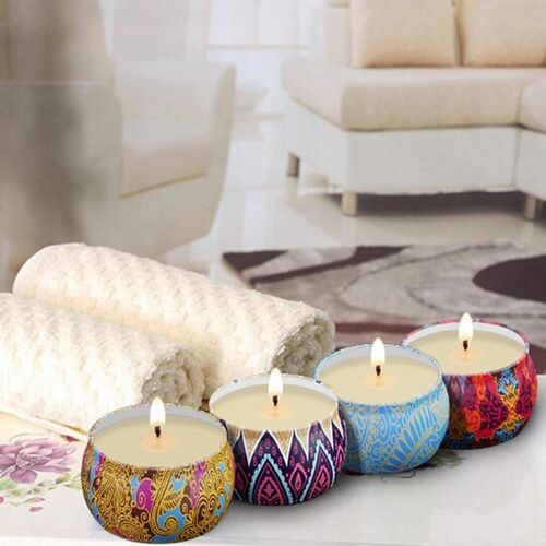 4pcs/set Smokeless Scented Candles Soy Wax Aromatherapy Cand