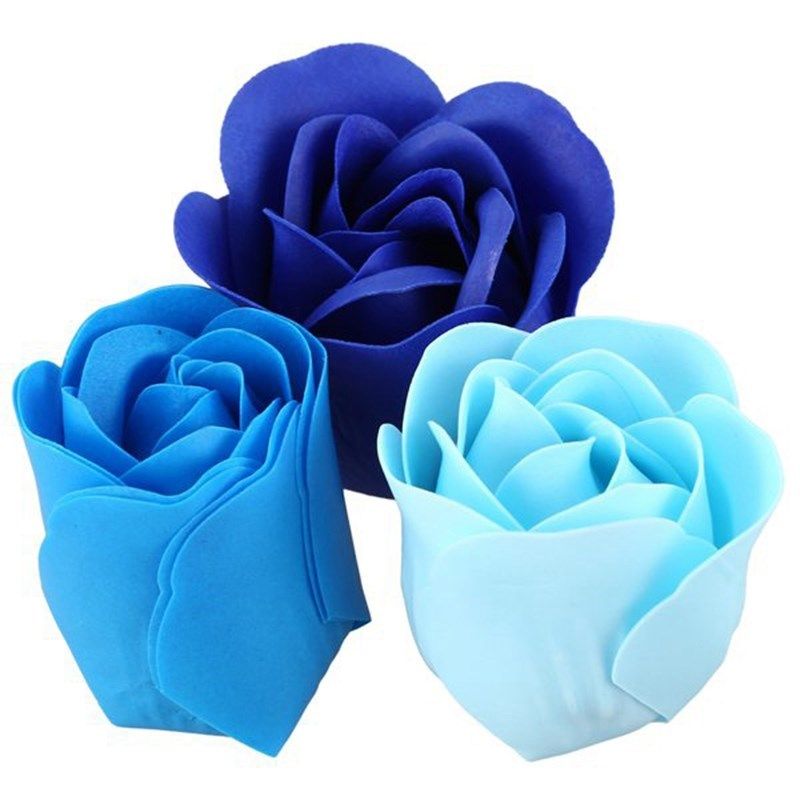 81pcs color mixing rose bath body flower floral soap scente