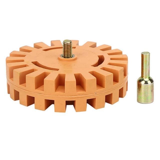4in Rubber Eraser Wheel Sticker Film Glue Remover Pneumatic