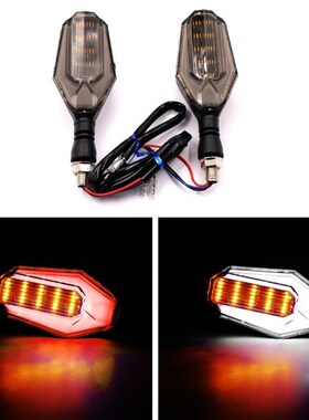 2Pcs 12v LED Motorcycle Turn Signal Light Running Lamp Brigh