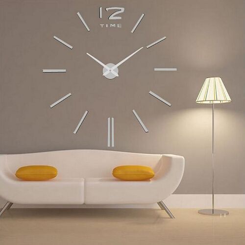 Acrylic DIY 3D Wall Clock Mirror Wall Sticker DIY Living Roo