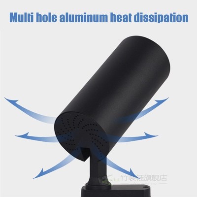 LED Track Light Head Flicker-free Surface Mounted Spotlight