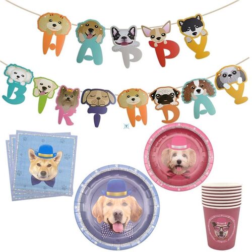 Pet Dog Happy Birthday Banner Dog Disposable