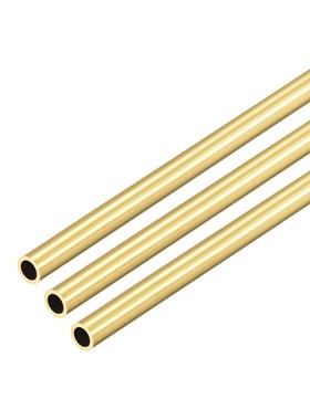 Brass Round Tube 300mm Length 5mm OD 0.75mm Wall Thickness S