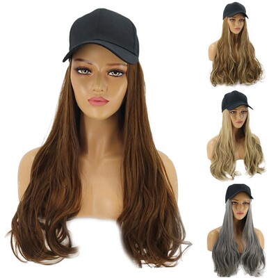 Women Stylish Long Wave Wig Hairpiece Synthetic Hair Extensi