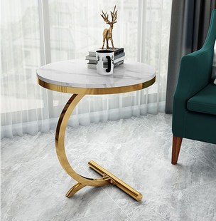 Luxury Marble Sofa Side Table Corner Table Living Room Sofa