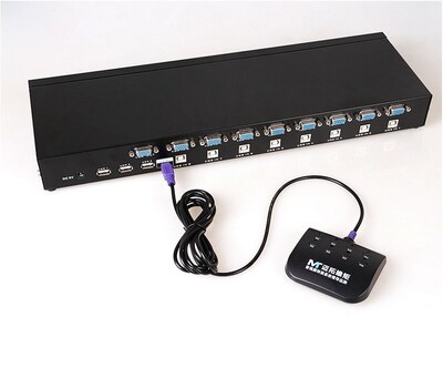 8  SB 2.0 Manual KVM SWICH VGA 19' Rack mountable w. De