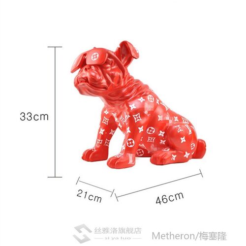 Color Customize Pattern Design oon Dog Special Statue Modern