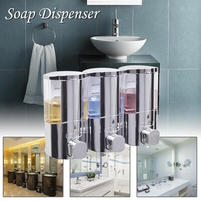 Wall-mounted Hotel Toilet Bathroom Soap Dispenser Plastic Th
