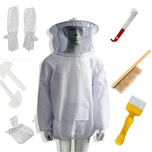 Beekeeping Beekeeper Suit Bee Jacket Gloves Bee Hive Brush J