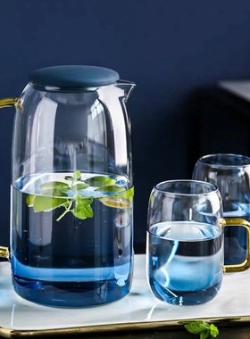 1500ml cold glass water pitcher Heat Resistent water carafe